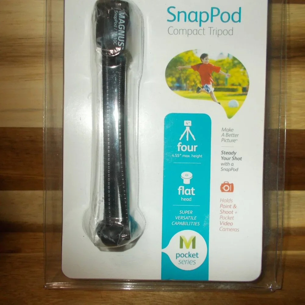 Tabletop Compact Tripod NEW 4.55 IN. Flexible Magnus Max Load 1.1 LB